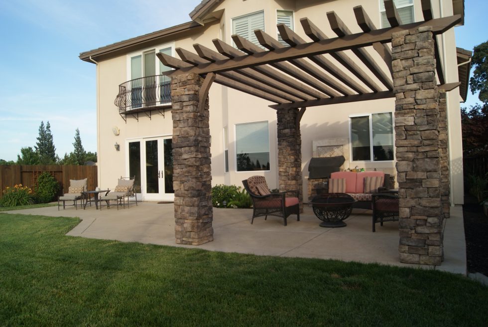 Sacramento exterior renovation with a custom-built backyard gazebo